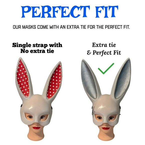 “PinHead Freak” Bunny Rabbit Mask - Picture 4 of 5